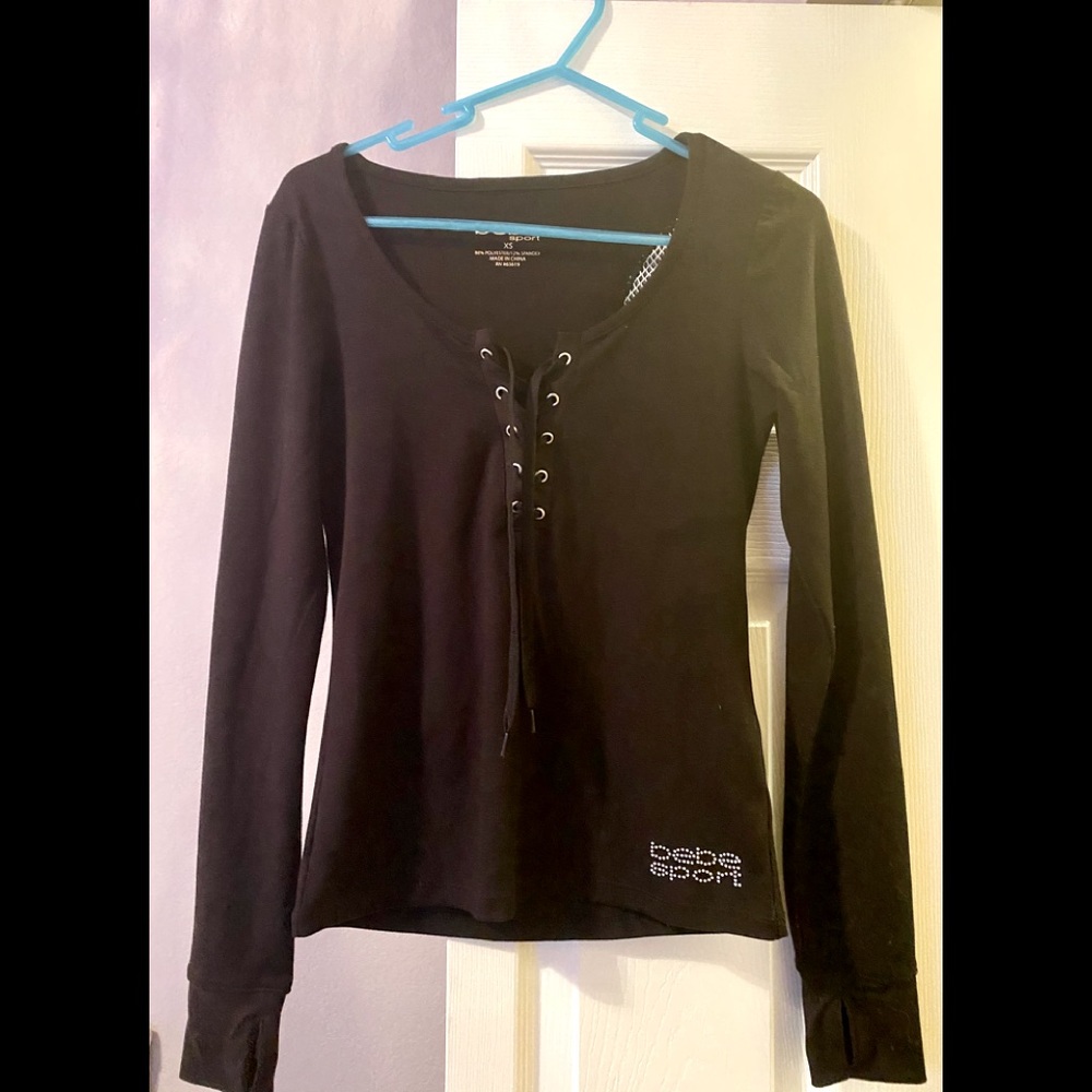 Bebe Sport XS lace up sweater